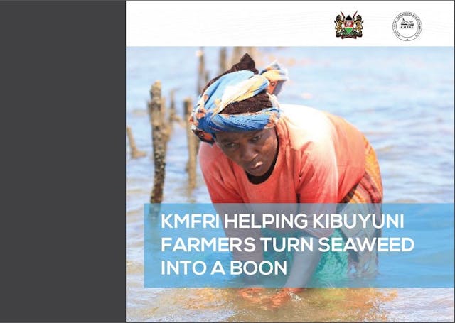 KMFRI HELPING KIBUYUNI FARMERS TURN SEAWEED INTO A BOON cover image